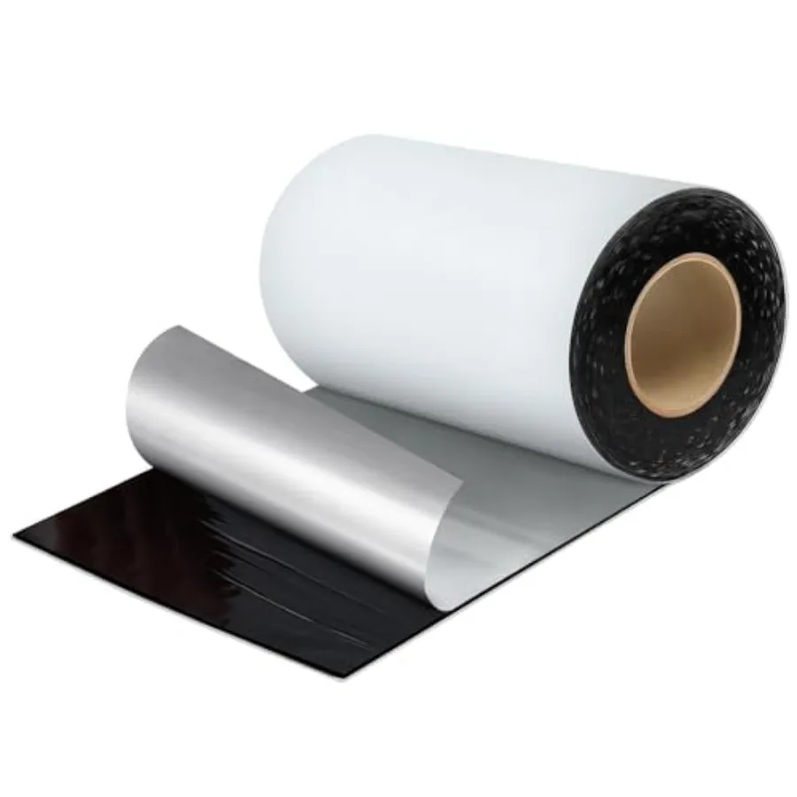 

Fluorocarbon Film Asphalt Waterproof Tape, 12 Inch X 32 Feet, Weatherproof Sealing Membrane, Self-Adhesive SBS Modified Bitumen
