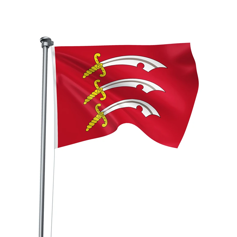 Gaslight Gatekeep Girlboss 5' x 3' Essex England Flag Banner Polyester with Brass Grommets 150cm x 90cm