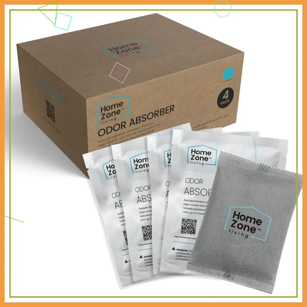 

Home Zone Living CleanAura Deodorizing Bamboo Activated Charcoal Filter Bag Set of 4