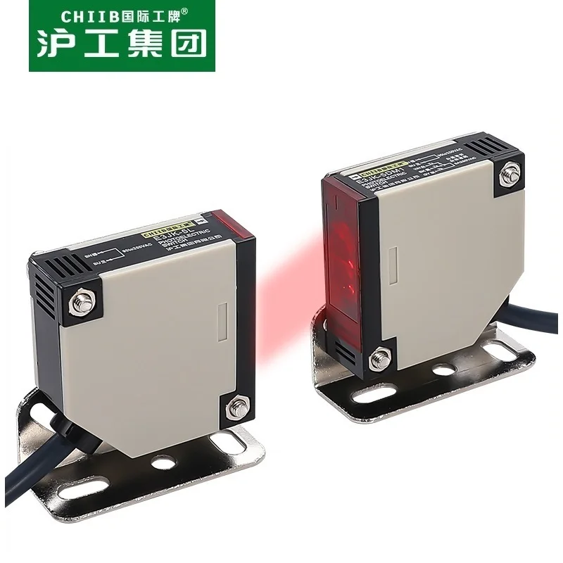 

E3JK-5DM1-5L Square Photoelectric Switch DC AC 5 Wires NO NC Changable 5m Detect Distance Sensor Switch