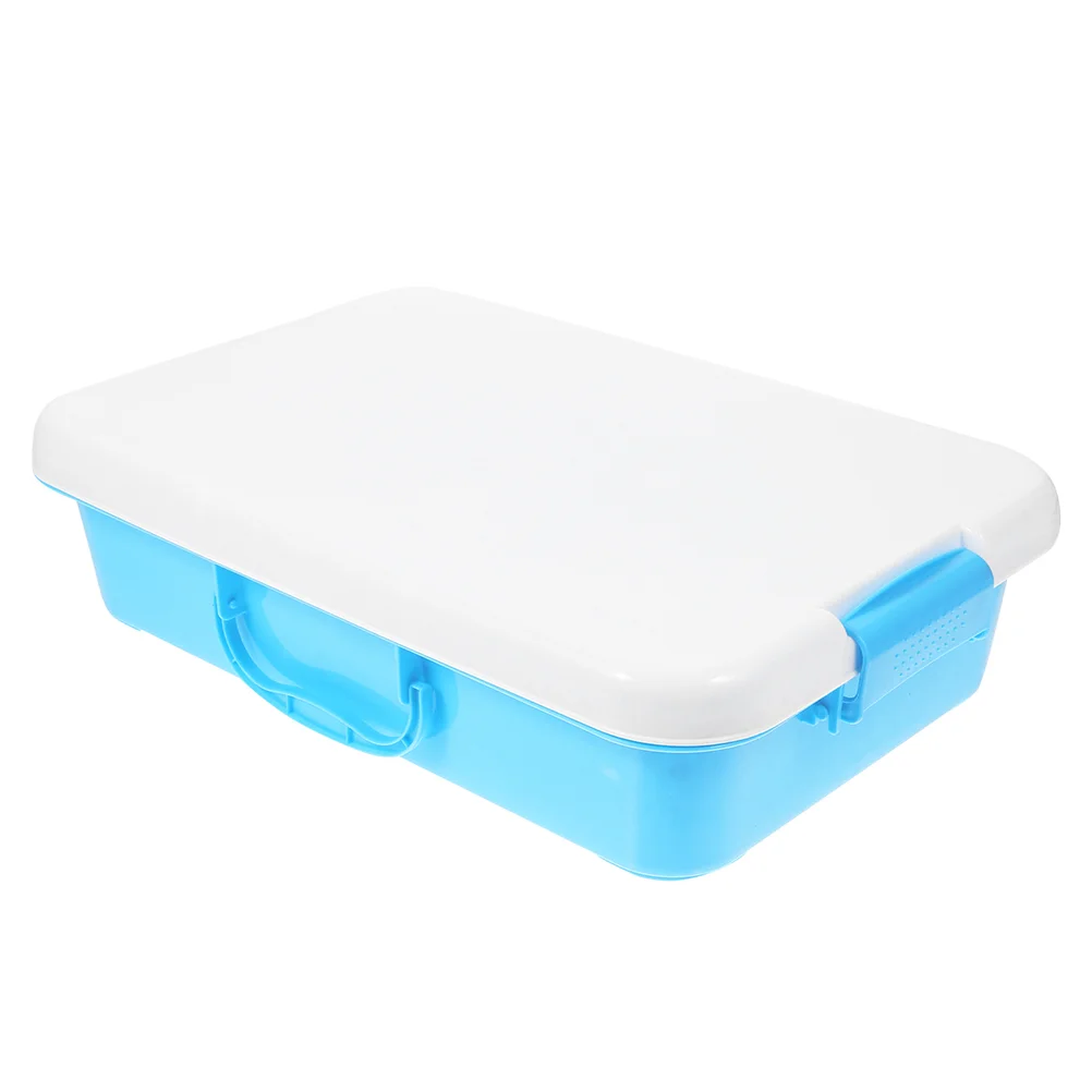 Sand Table Storage Box Sandbox Outdoor Toys Portable Tray Empty for Kids with Cover Child