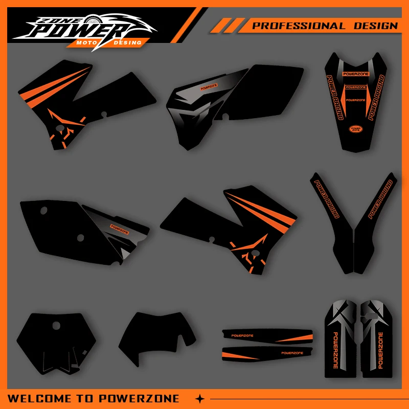 

Набор наклеек на графику для мотокросса POWERZONE для KTM 2005 2006 SXF 2006 2007 XCF 2005 2006 2007 EXC по индивидуальному заказу 01