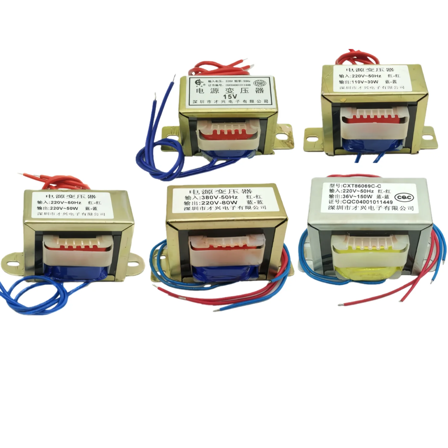 12W 15W 20W 25W 30W 40W 50W 60W 80W Power Transformer Input AC 220V 50HZ Output AC 6V 9V 12V 15V 18V 24V Single/Dual