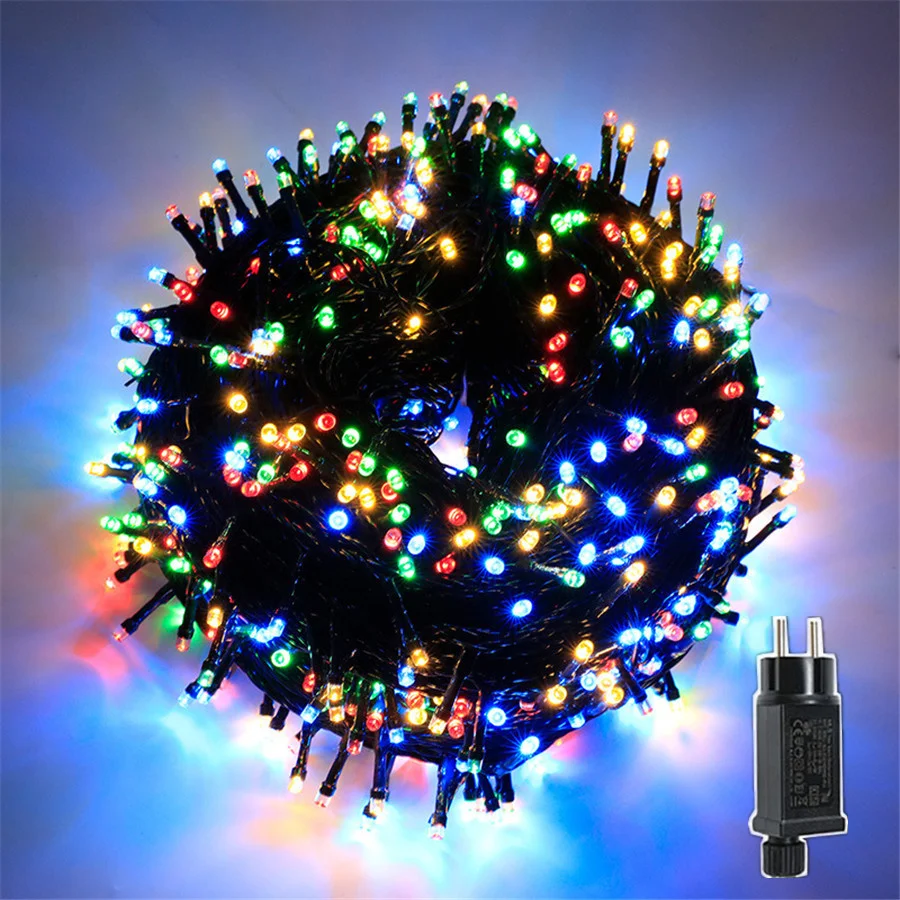 

EU/US Plug LED Christmas Garland String Light Outdoor Waterproof 20M 30M 50M Fairy Garden Light for Party Wedding New Year Decor