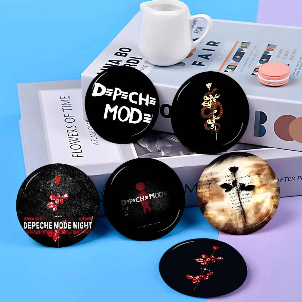 Dark Rock D-Depeche M-Mode Band 32/44/58mm Handmade Pin Round Funny Snap-in Brooches for Backpack Cothes Accessories Badge Hat