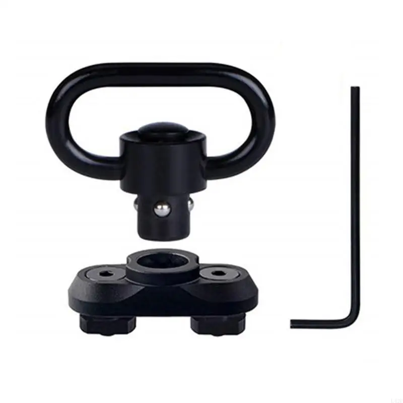 Swivels Mount Quick Detach Attachment with Push Button for 2 Point Belt Buckle Adapter