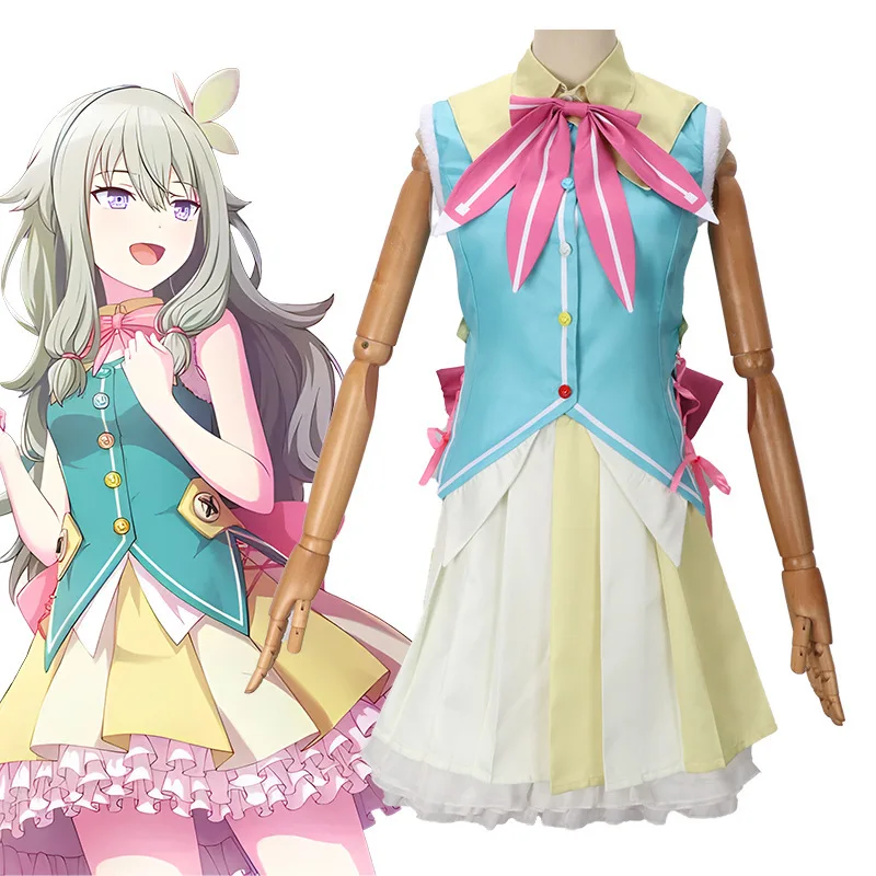 

World Plan Color Stage Kusunagi NingningcosShort Skirtcosplay2D Cute Girl Full Set