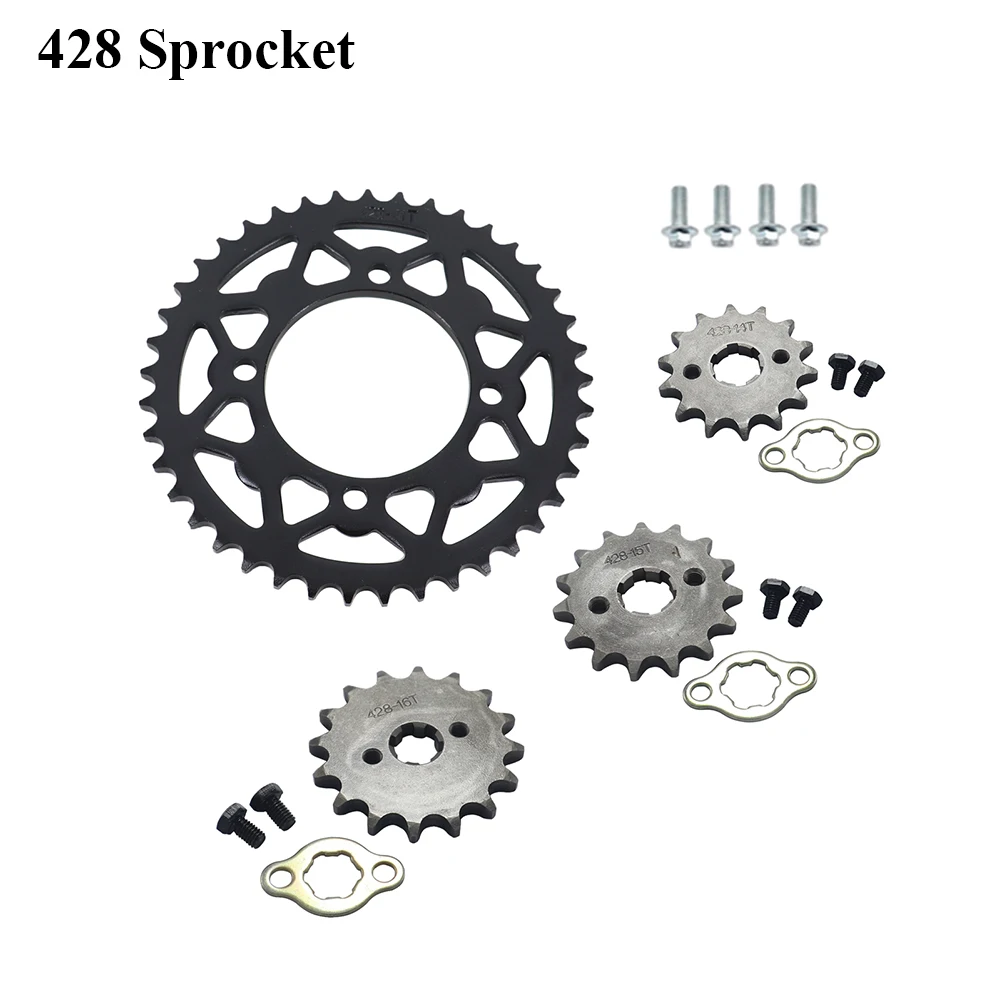 Front Engine 428# 17mm 20mm 14T-16T Rear 41T 76MM Sprocket For KAYO Dirt Pit Bike ATV Quad Go Kart Moped Buggy Scooter Motorbike