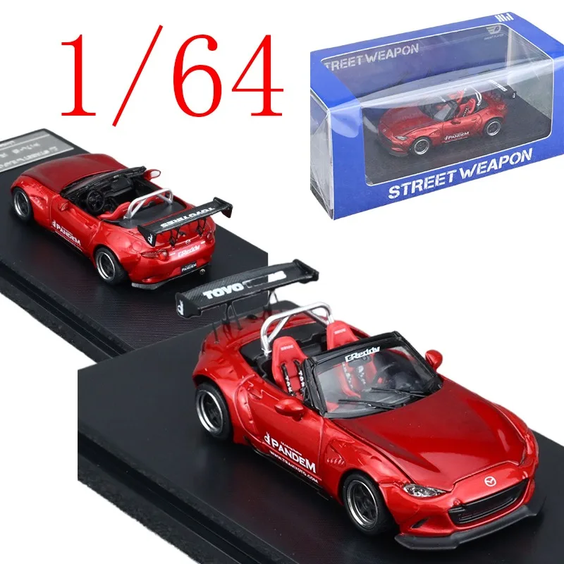 

SW Diecast 1/64 Scale Mazda Alloy Model Cars Mazda MX5 Roadster Play Vehicles Toys for Boys Gift Original Box