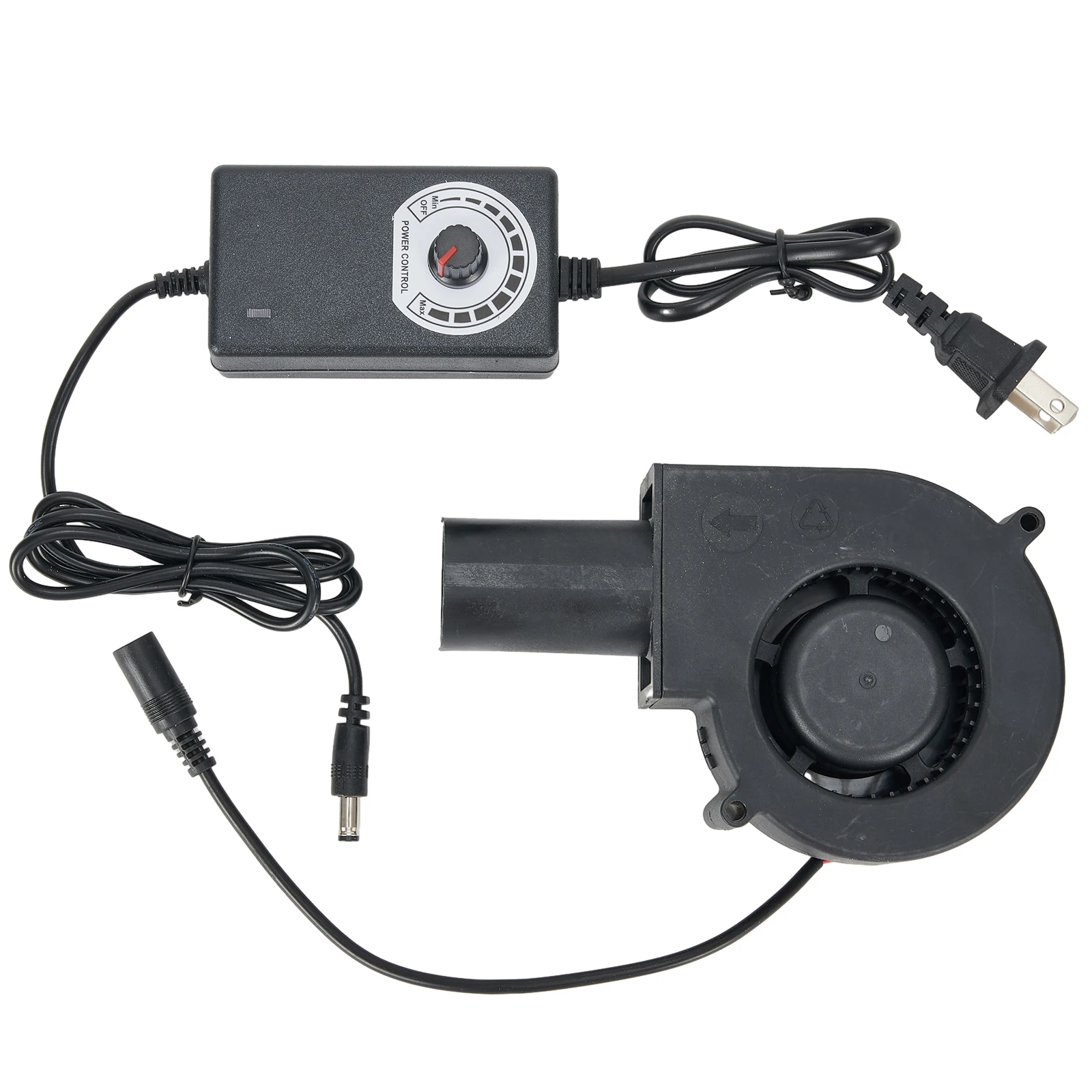 BBQ Air Blower Fan AC 100-240V 50/60HZ Adjustable Blower Fan For BBQ  3.82x3.82x1.30in Fan Variable Speed Controller