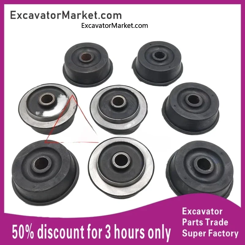 

Excavator Spare Sumitomo SH200a3/200z3 engine foot rubber buffer rubber pad excavator shock-absorbing rubber machine claw pad