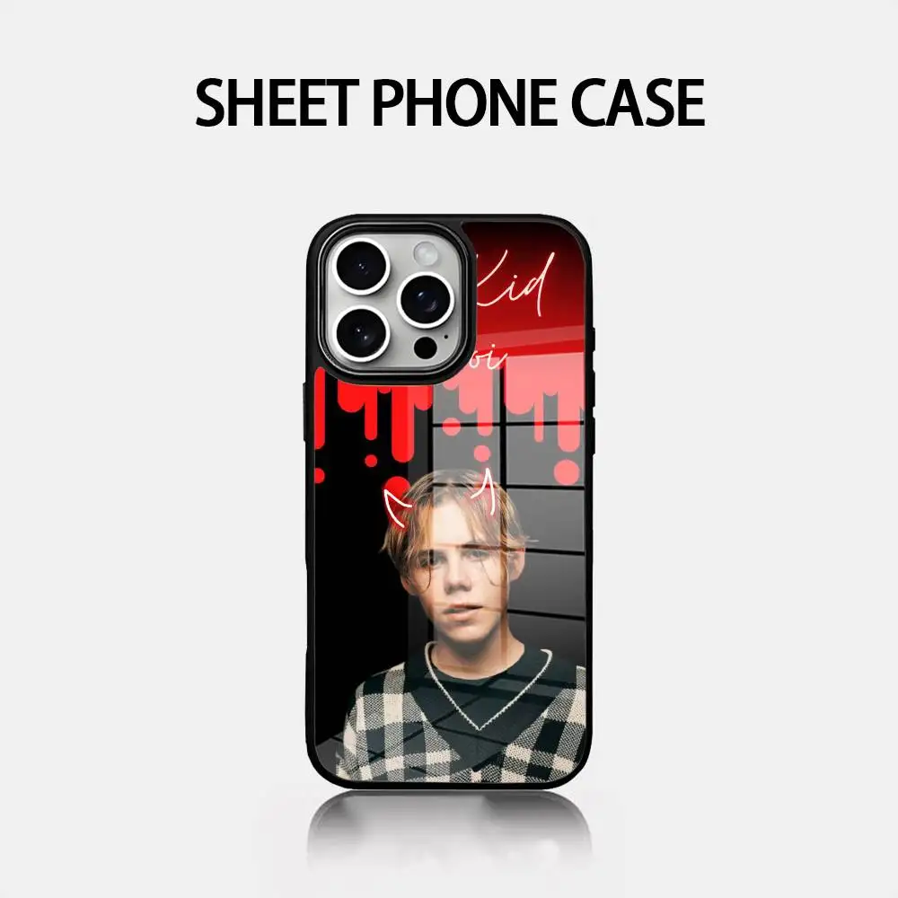 

T-The Kid LAROIS Phone Case Glass Cover Phone Case For Iphone 16 15 14 12 11 13 Pro Max Mini Puls Attraction CASE