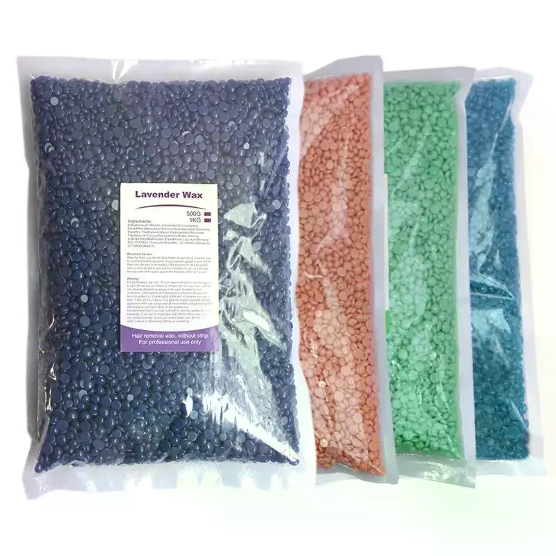 500g Waxing Wax Beans For Hair Removal Full Body Hot Film Hard Depilatory Wax Beads For Wax Heater Machine Hard Wax Beans