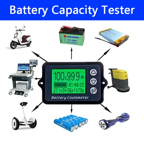 80V 50A 100A 350A TK15 Coulomb Meter Vehicle Battery Capacity Tester Battery Coulometer for E-bike/Balance Car/Cleaning Machine