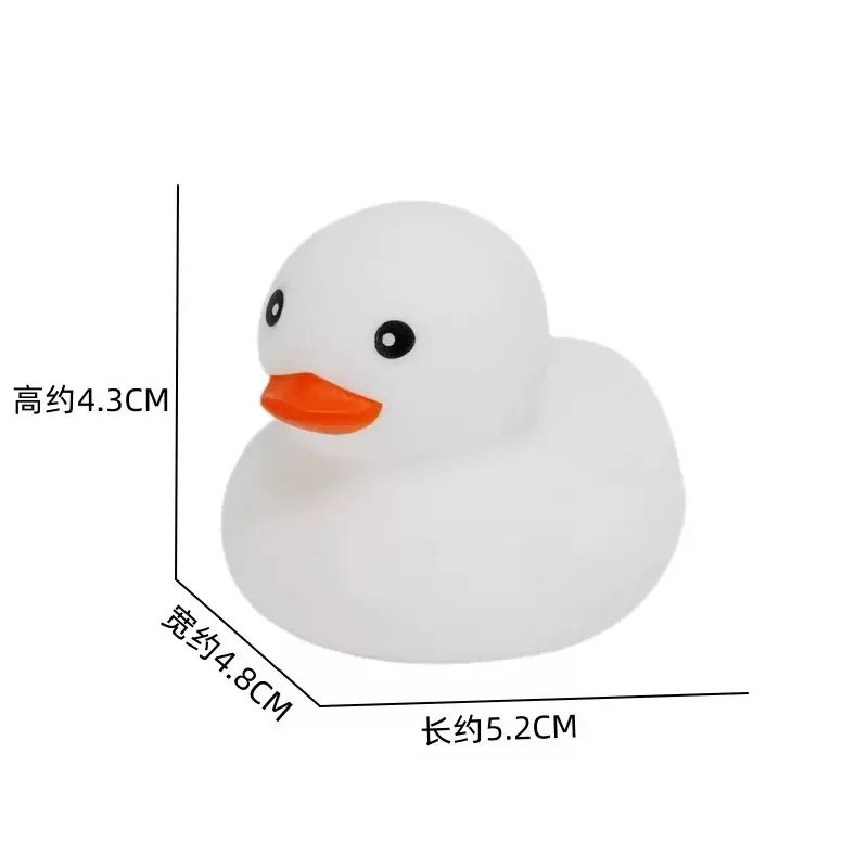 6/12/24 pcs White Rubber Ducks in Bulk Small Duck Gift Bathtub Toys for Holiday Cruise Birthday Party Favor view 2