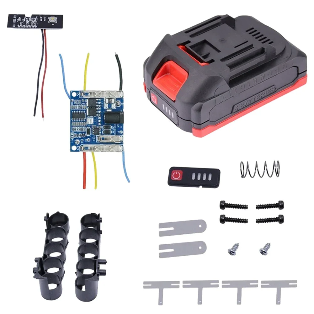 

1 Battery Case Battery Case Battery Plastic Case Metal PCB Plastic Battery Case Charge Voltage For 5 Series Li-ion