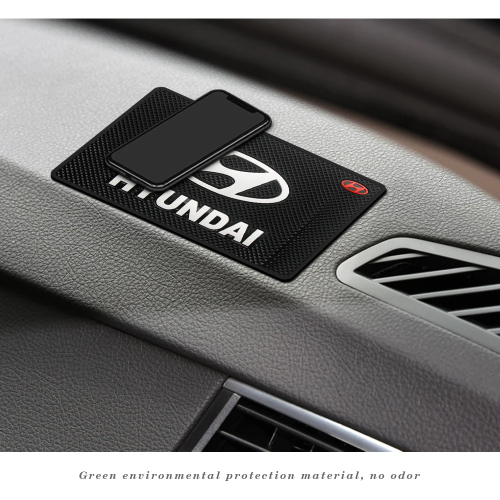 Автомобильная раздвижная накладка на приборную панель салона автомобиля, силиконовая противоскользящая накладка для Hyundai i20 i30 i40 tucson Solaris Accent Azera, аксессуары