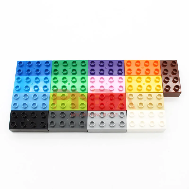 

Moc Big Size Building Blocks Brick10pcs DIY Large Building Block 2x4 Brick Assembled Accessories Bulk Part Children Toys