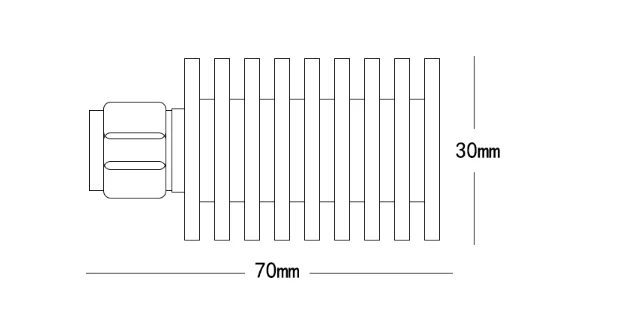 N-type 25W Coaxial Dummy Load Frequency Dc-3g 50 Ohm RF Load Coaxial Dummy Load