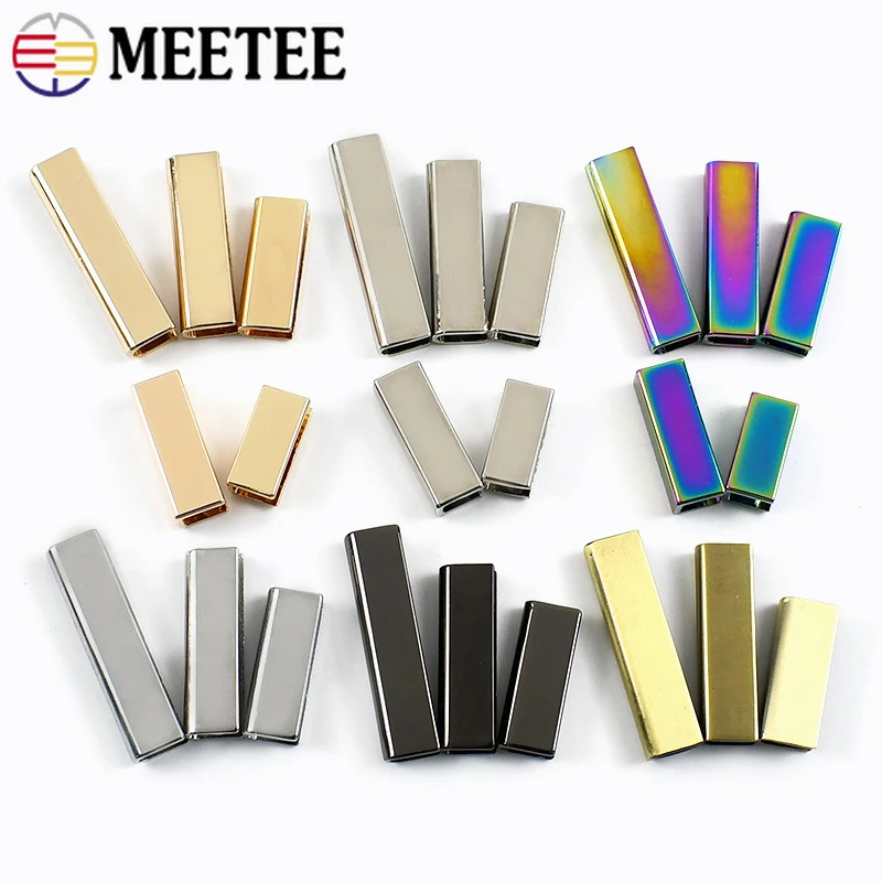 

5/10Pcs 19-52mm Webbing Strap Metal Tail Clip for Backpack Edge Protector Buckle Belt Buckles Handbag Corner Screws End Stopper