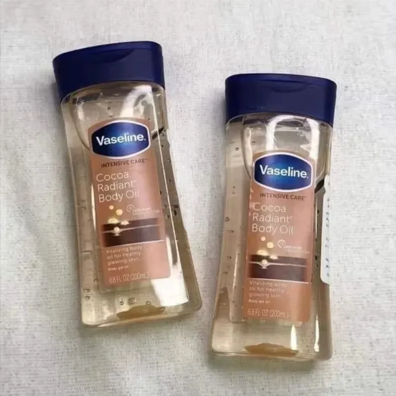 200ml Vaseline Cocoa Body Luminous Oil Long-lasting Moisturizing Skin Care Oil Body Brightening Anti-drying Essence Care Product