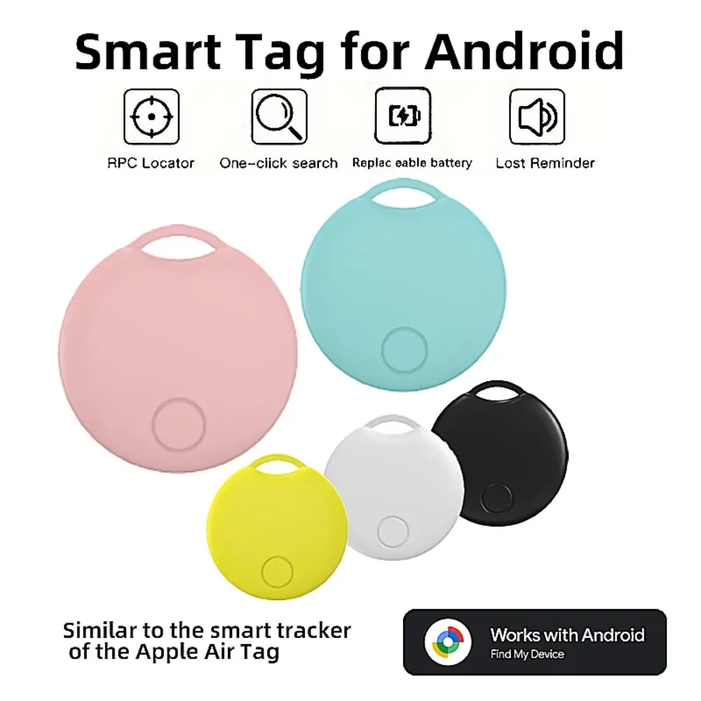 

For Google Smart Tracker GPS Work With Android Find My Device Locator Keys Pets Cars Bags Finder for Samsung MI OPPO vivo Phones