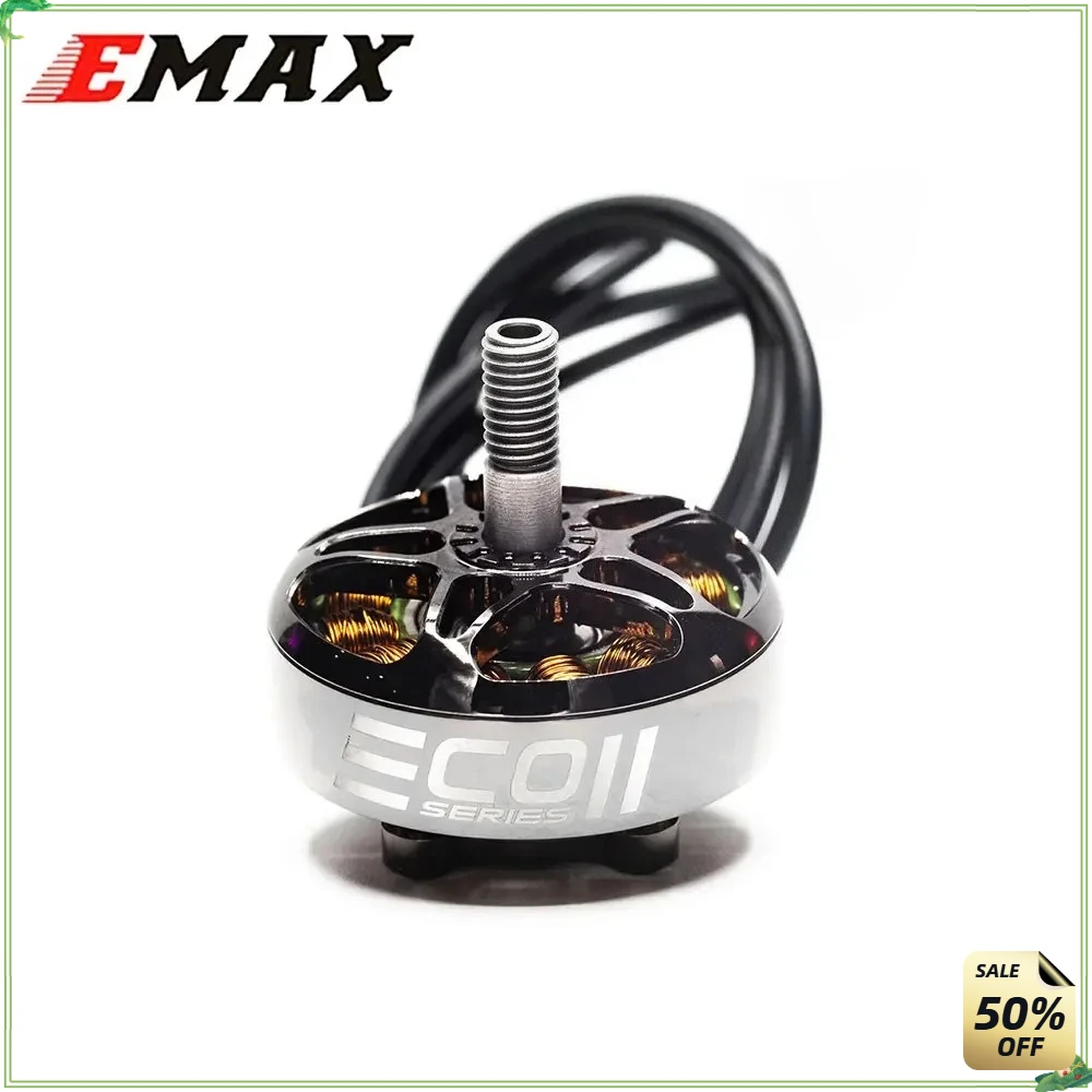 

EMAX ECOII 2807 1300KV/1700KV 3-6S Бесщеточный двигатель с валом 4 мм, совместимым с пропеллером 6-7 дюймов для деталей RC FPV Racing Drone