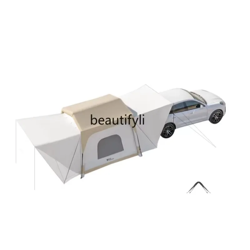 Outdoor inflatable car tail tent canopy expansion extension camping overnight sunshade waterproof universal model  H