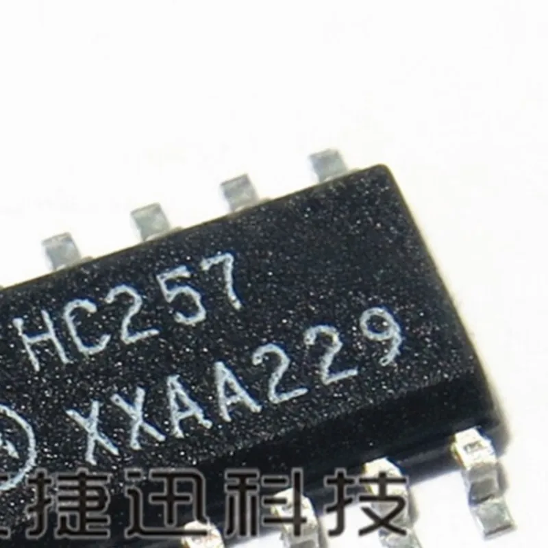 50Pcs 74HC257D SOP16 Quad 2-input multiplexer 3-state in stock 100% New and original