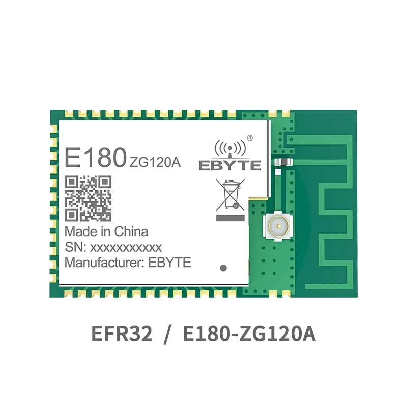 ZigBee 3.0 EFR32MG1B Module 20dBm IO Port 2.4GHz Wireless Transceiver cojxu E180-ZG120A PCB IPEX 32-bit ARM Cortex -M4 PA