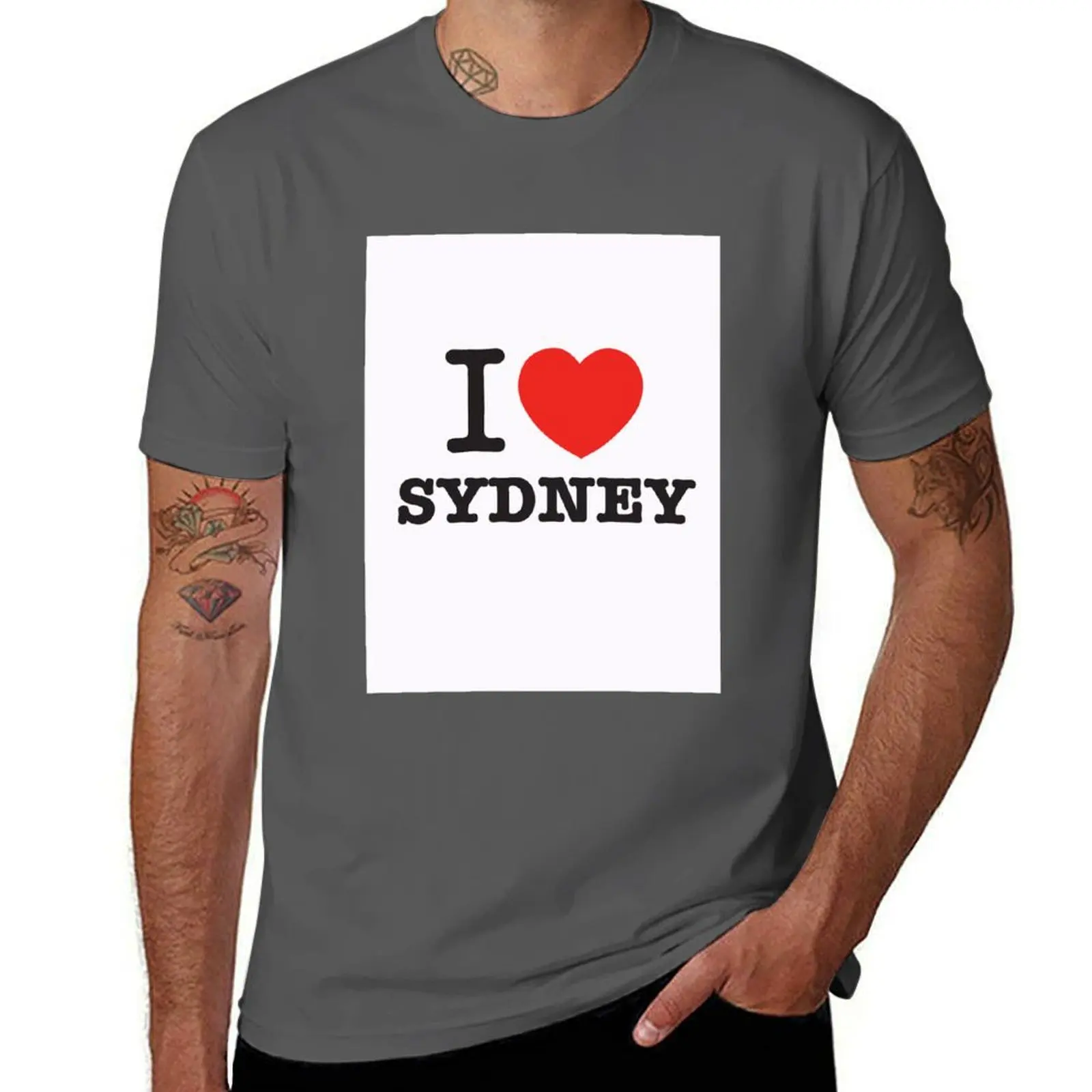 

sydney i love T-Shirt Casual Basic Street Style T-Shirt