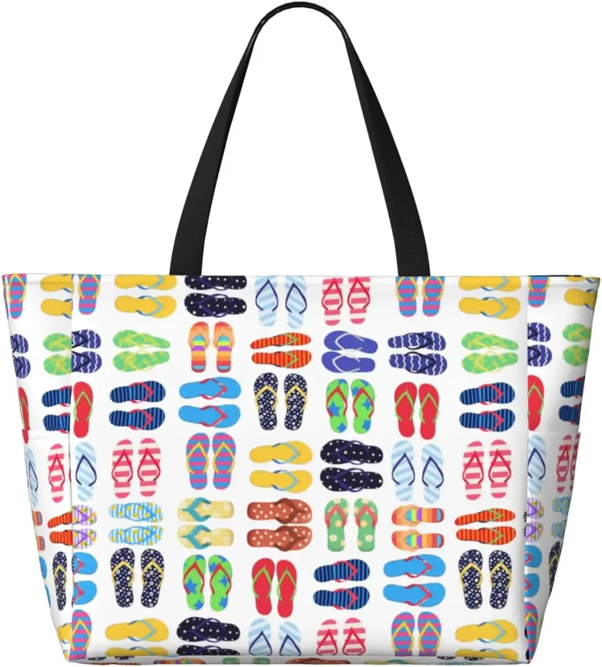 Beach Tote Bag for Women Waterproof and Sandproof Beach  Fashionable Large Travel Pool Gym Tote Bag with Wet