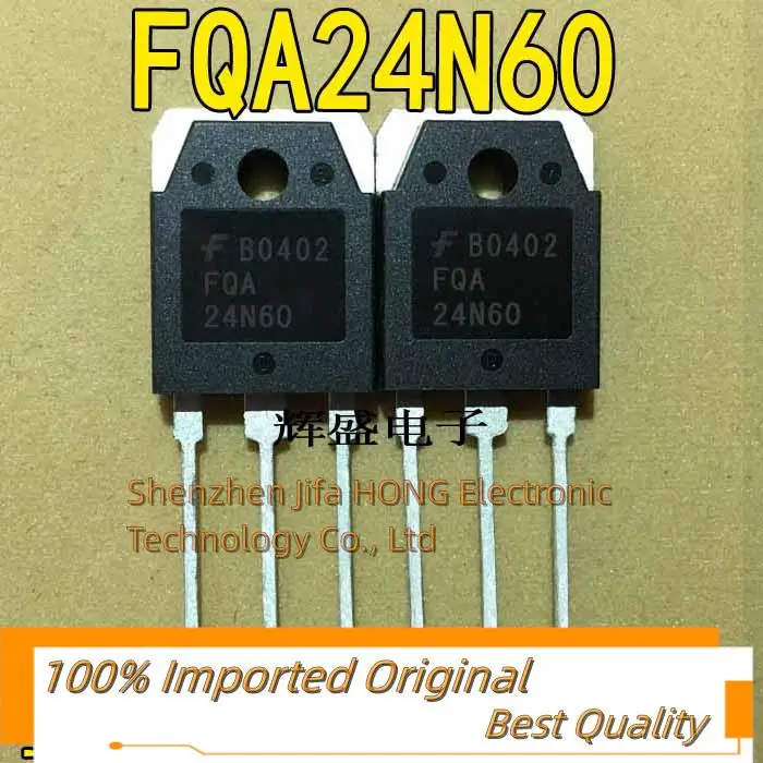 10PCS/Lot  FQA24N60 24A 600V  MOSFET TO-3P Imported Original Best Quality