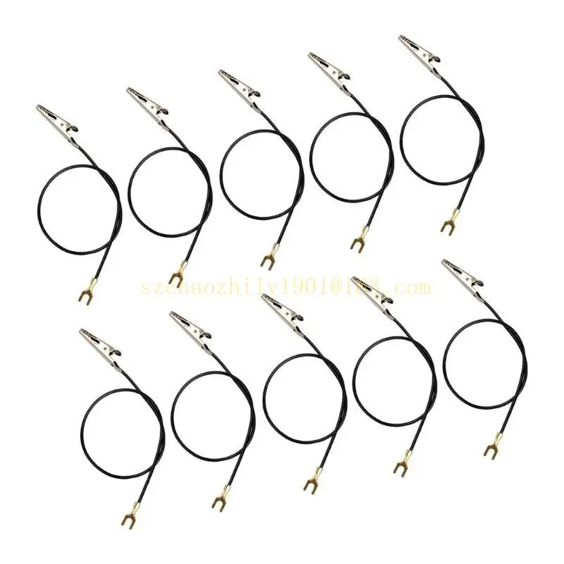 62ka 10pcs Single Head Clap Wire 23 см. Аллигатор.