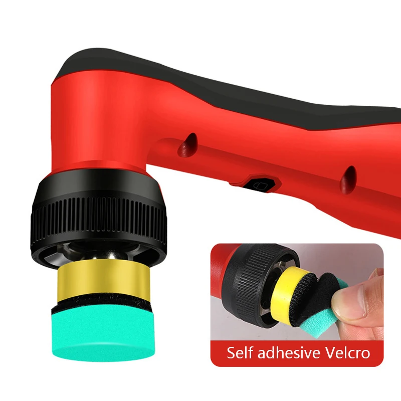 Cordless 12V Mini Car Polisher RO/OA Portable 6 Speed Wireless Car Polishing Machine Kit  for Auto Detailing Waxing Polishing