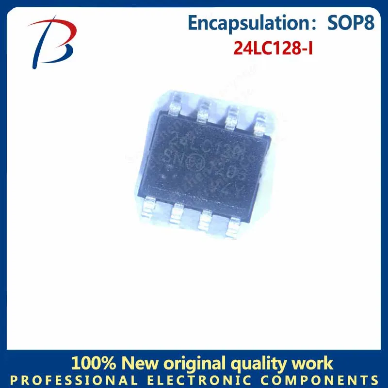 

10PCS 24LC128-I package SOP8 memory chip