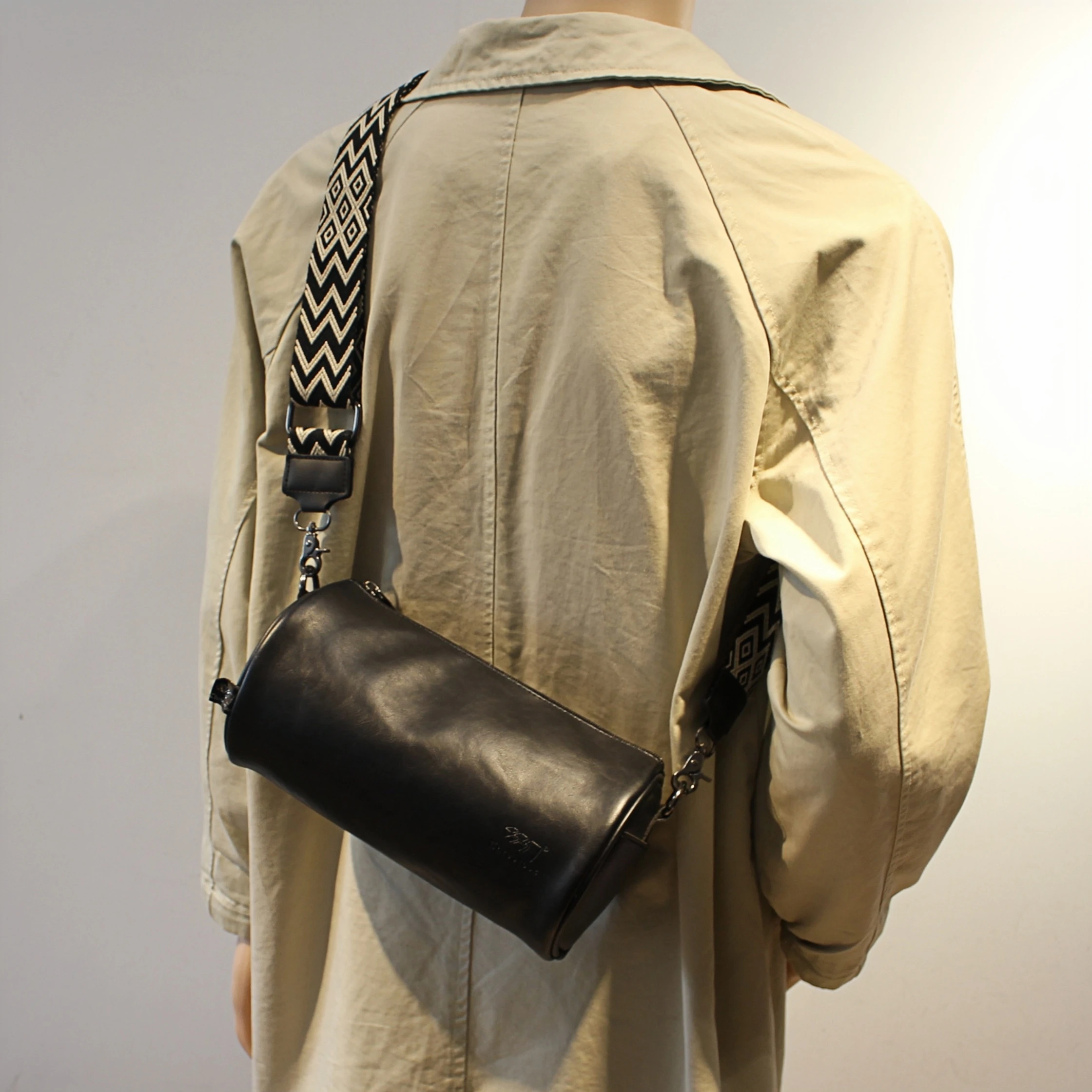 Lässige Herren-Umhängetasche, originelles Design, klein, Buet Ape, weiches PU-Leder, einzelne Schultertasche für Jugendliche, trendig und Sli