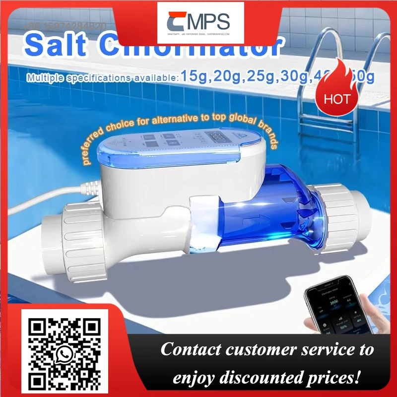 High Quality WiFi APP Control 15G\20G\25G\30G\40G\50G Salt Chlorine Generator System Intelligent OTA Upgrade Salt Chlorinator