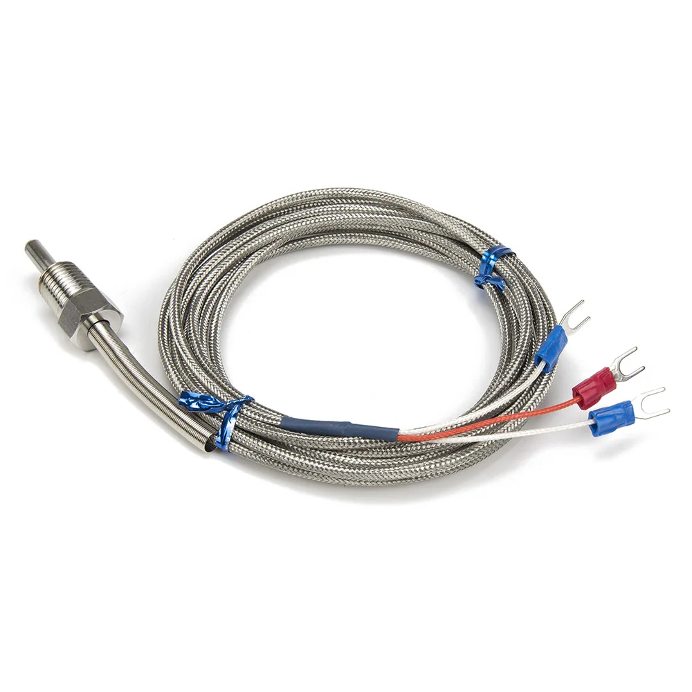 FTARP09 PT100 type 3m metal braided cable 30mm probe length temperature sensor