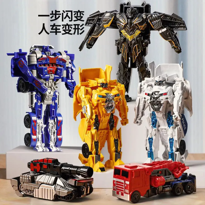 

Children's Transfiguration Robot 3 Model Car Transformation 6 Boy King Kong Bumblebee Mecha Figure Toy Gift Boy