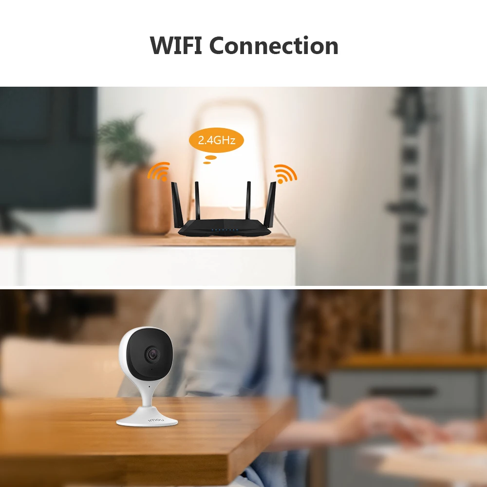 Imou Cue 2E WiFi 1080P IP Camera with IR Night Vision Wireless Indoor Two Way Audio AI Automatic Tracking Cloud Baby Pet Monitor