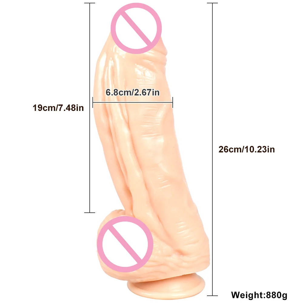 

Simulated penis super thick muscle giant fake cock female masturbation stick