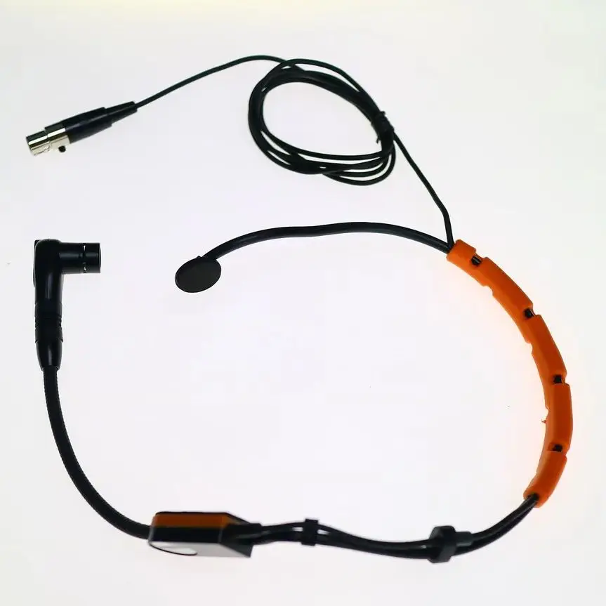 SM35 Orange-black Head Headworn Cardioid Microphone 4Pin TA4F For Shure QLX QLX GLX BLX Headset BeltPack System Beta98 H/C Core