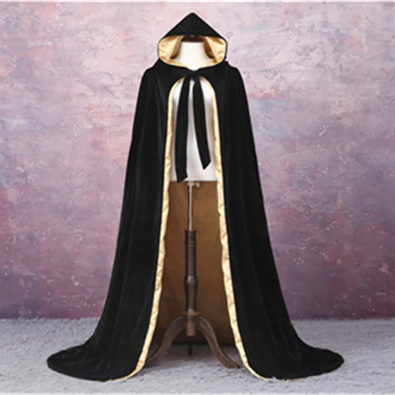 Pageant veludo capa com capuz estilo europa robe medieval cape xale festa rainha do casamento da princesa xale capa tamanho personalizado