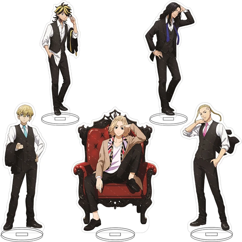 Figura de Anime de 16 CM ‌ Tokyo Revengers Hanagaki Takemichi Matsuno Chifuyu Mikey ‌ Adornos de acrílico de Basho Keisuke Cos, regalos