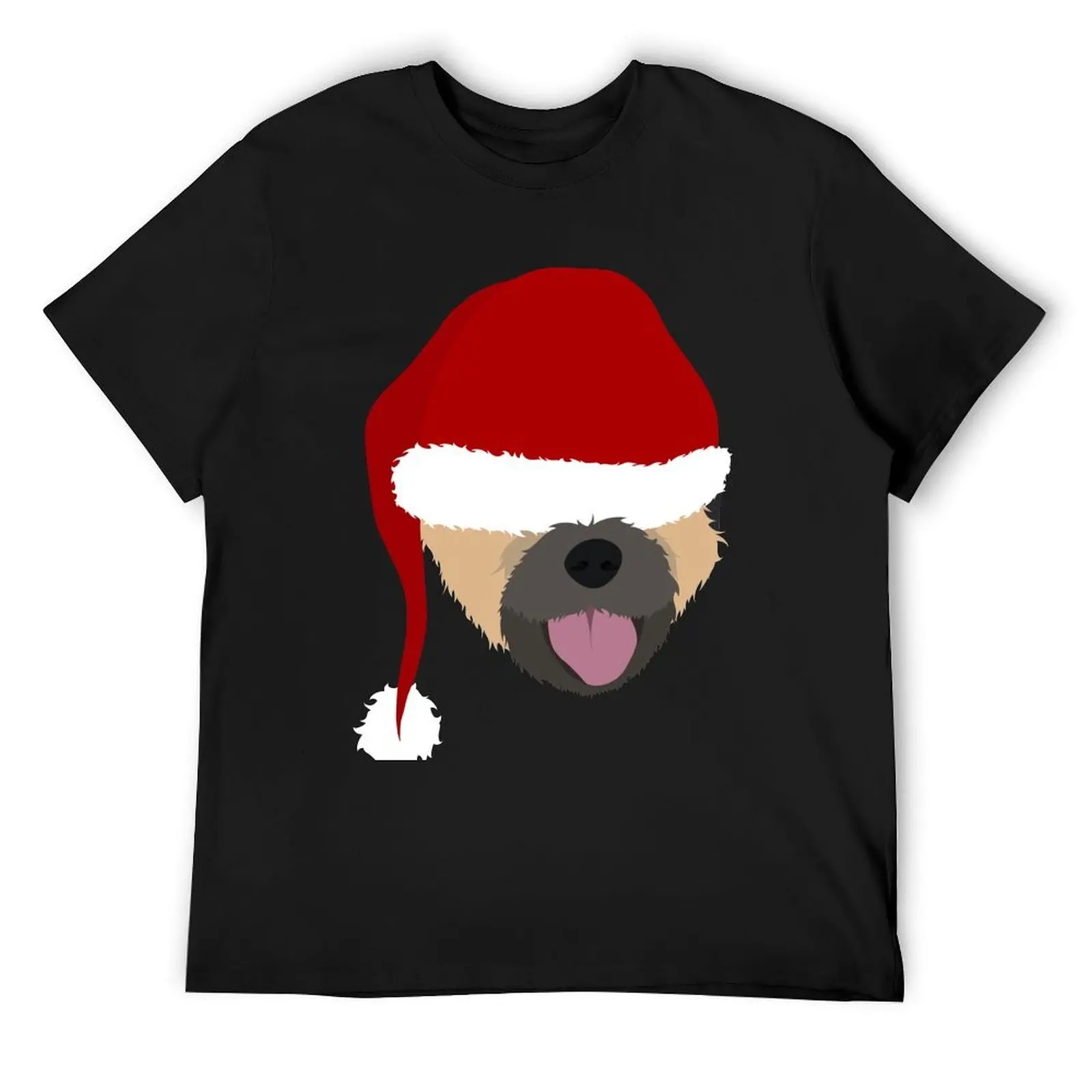 

Christmas border terrier dog T-Shirt fashion shirts customs vintage t shirt men