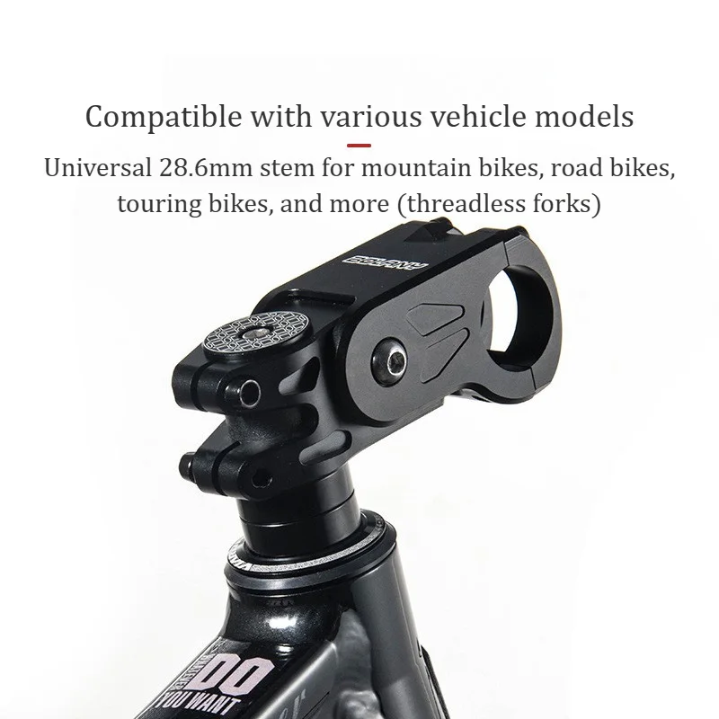 BOLANY bicycle suspension stem 80mm Mountain Road bike stem shock absorber - 20 degrees Road Gravel bike Riser stem suspension