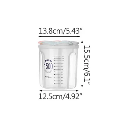 Kitchen Storage Box Food Storage Box Kitchen Supplies Grain Storage Tank  Transparent Organizers Moisture-Proof Sealed Cans