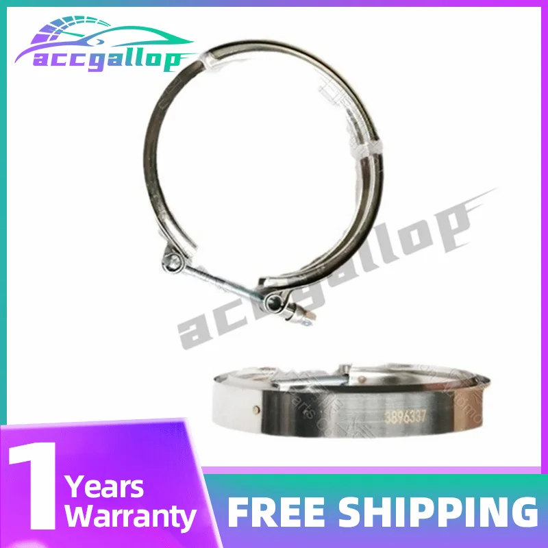 

4 Inches V-Band Clamp 3896337 2880482 900012 90-0012 Compatible with Cummins Turbo Charger Outlet Compatible with Volvo