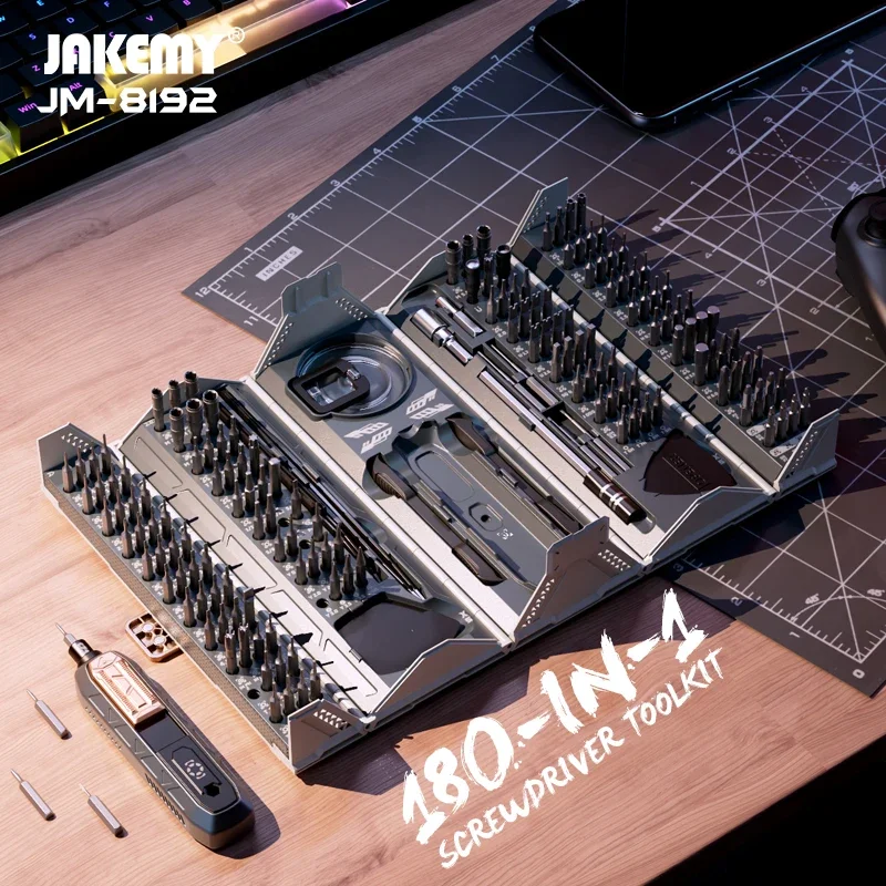 JAKEMY JM-8192 180-in-1 Precision Screwdriver Toolkit Multifunctional For Repair Phone Camera Mini Electronics